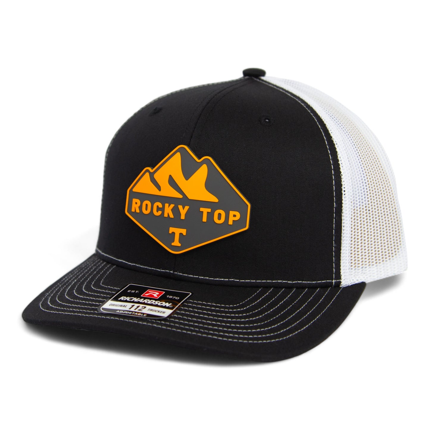 Tennessee Volunteers Rocky Top 3D Snapback Trucker Hat- Black/ White