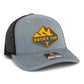 Tennessee Volunteers Rocky Top 3D Snapback Trucker Hat- Heather Grey/ Black