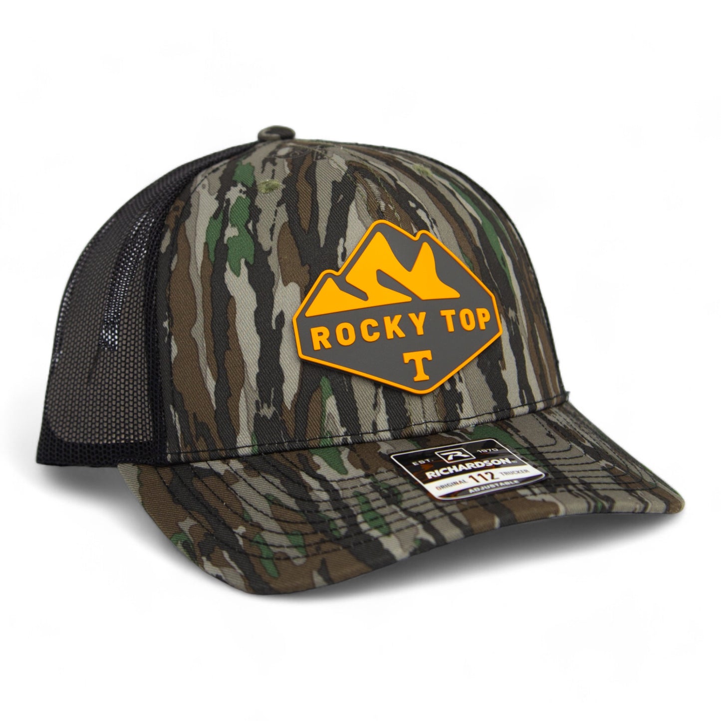 Tennessee Volunteers Rocky Top 3D Snapback Trucker Hat- Realtree Original/ Black