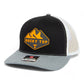 Tennessee Volunteers Rocky Top 3D Snapback Trucker Hat- Black/ White/ Heather Grey