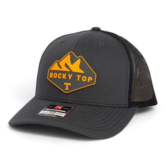 Tennessee Volunteers Rocky Top 3D Snapback Trucker Hat- Charcoal/ Black