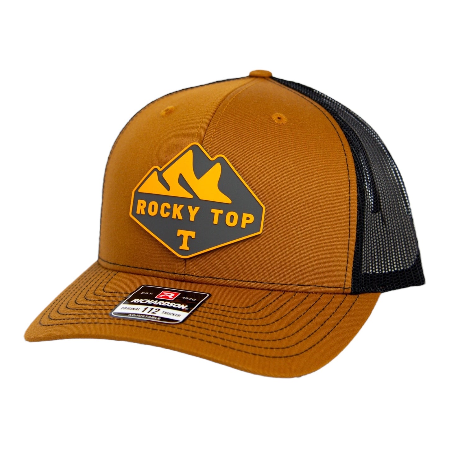 Tennessee Volunteers 2024 Men's College World Series 3D Snapback Trucker Hat- Carmel/ Black