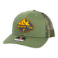 Tennessee Volunteers 2024 Men's College World Series 3D Snapback Trucker Hat- Loden/ Green Camo