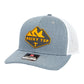 Tennessee Volunteers 2024 Men's College World Series 3D Snapback Trucker Hat- Heather Grey/ White