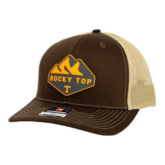 Tennessee Volunteers 2024 Men's College World Series 3D Snapback Trucker Hat- Brown/ Tan