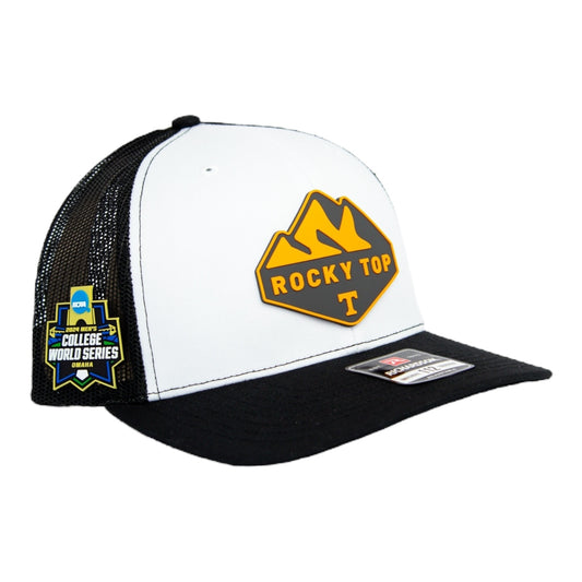 Tennessee Volunteers 2024 Men's College World Series 3D Snapback Trucker Hat- White/ Black