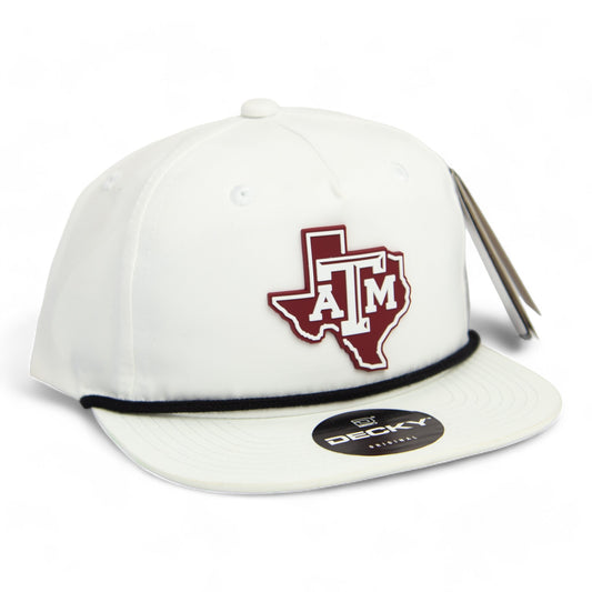 Texas A&M Aggies 3D Classic Rope Hat- White/ Black