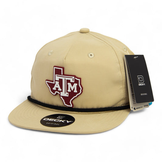 Texas A&M Aggies 3D Classic Rope Hat- Birch/ Black