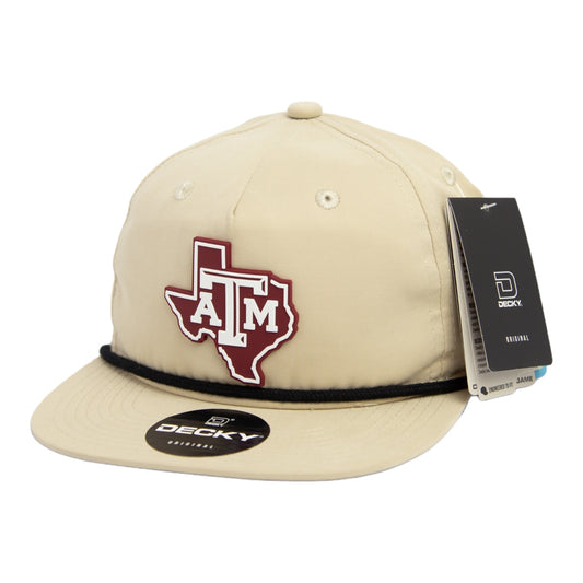 Texas A&M Aggies 2024 Men's College World Series 3D Classic Rope Hat- Birch/ Black