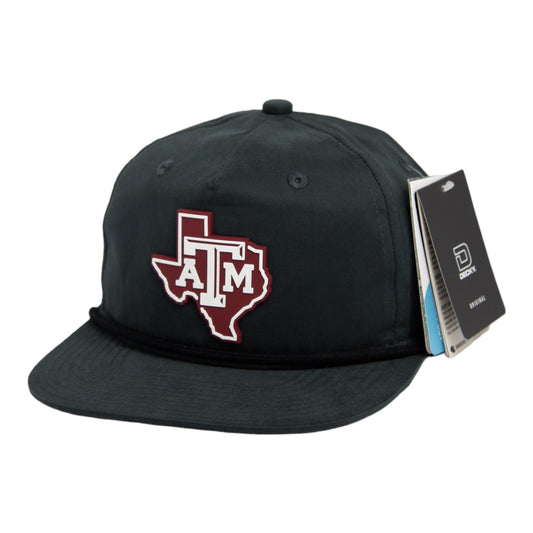 Texas A&M Aggies 2024 Men's College World Series 3D Classic Rope Hat- Charcoal/ Black