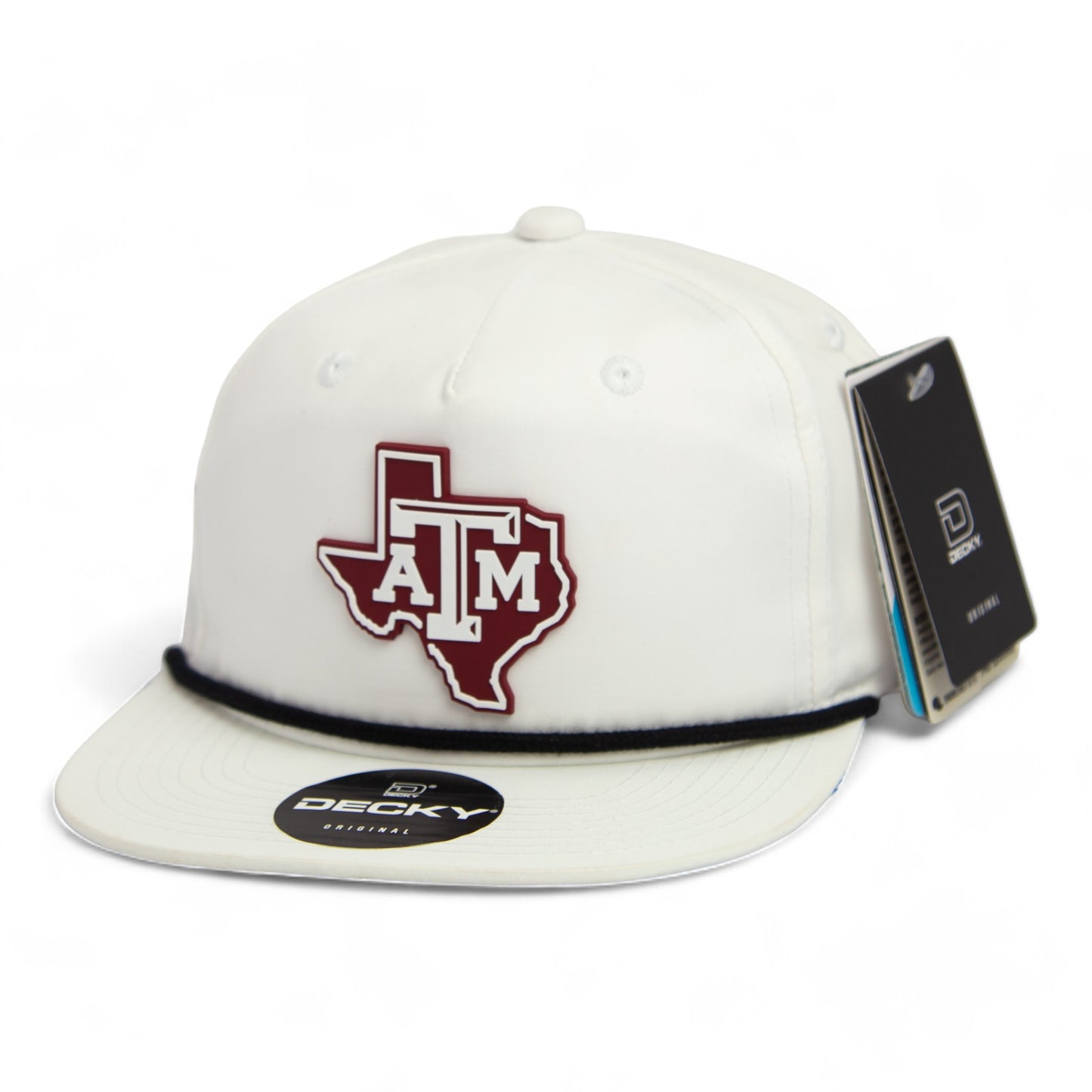 Texas A&M Aggies 3D Classic Rope Hat- White/ Black