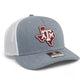 Texas A&M Aggies 3D Snapback Trucker Hat- Heather Grey/ White