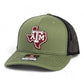 Texas A&M Aggies 3D Snapback Trucker Hat- Loden/ Black