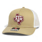 Texas A&M Aggies 3D Snapback Trucker Hat- Tan/ White