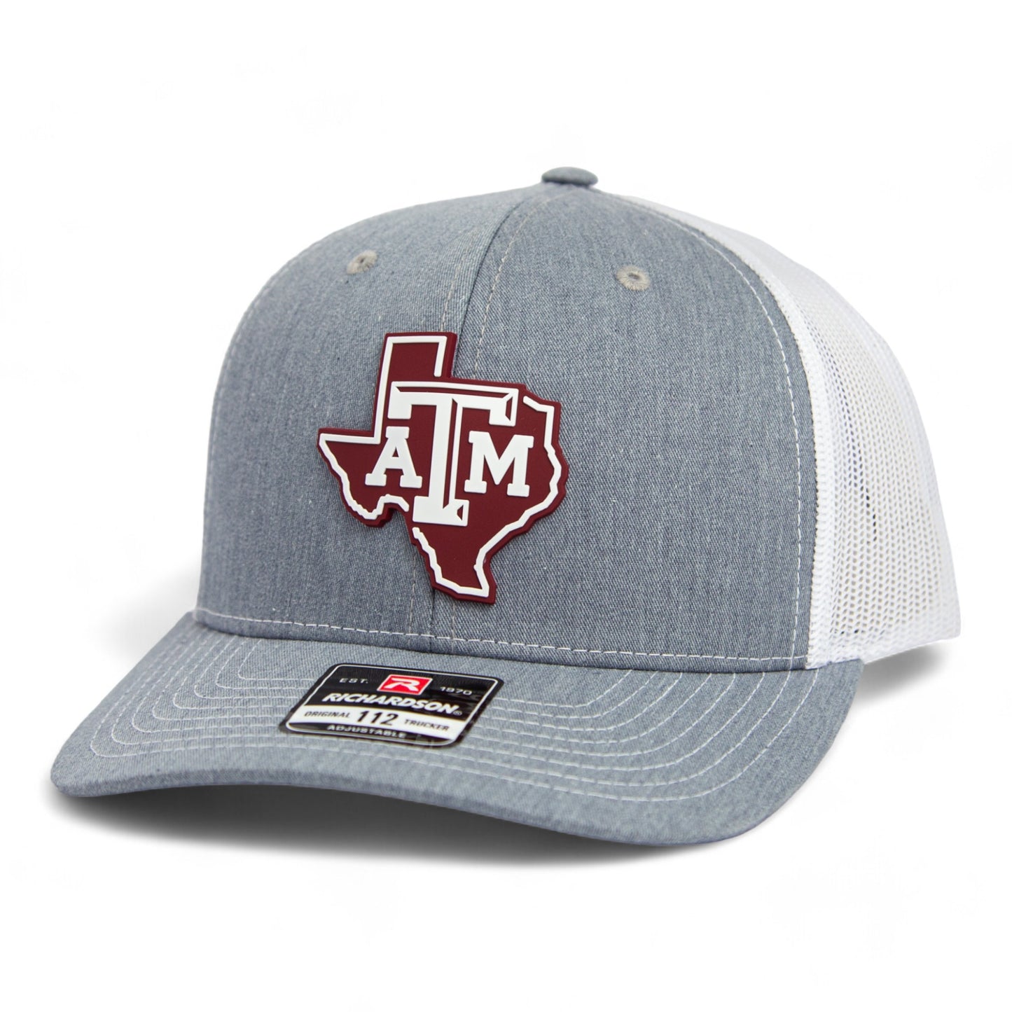 Texas A&M Aggies 3D Snapback Trucker Hat- Heather Grey/ White