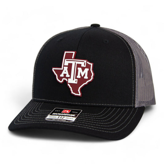 Texas A&M Aggies 3D Snapback Trucker Hat- Black/ Charcoal