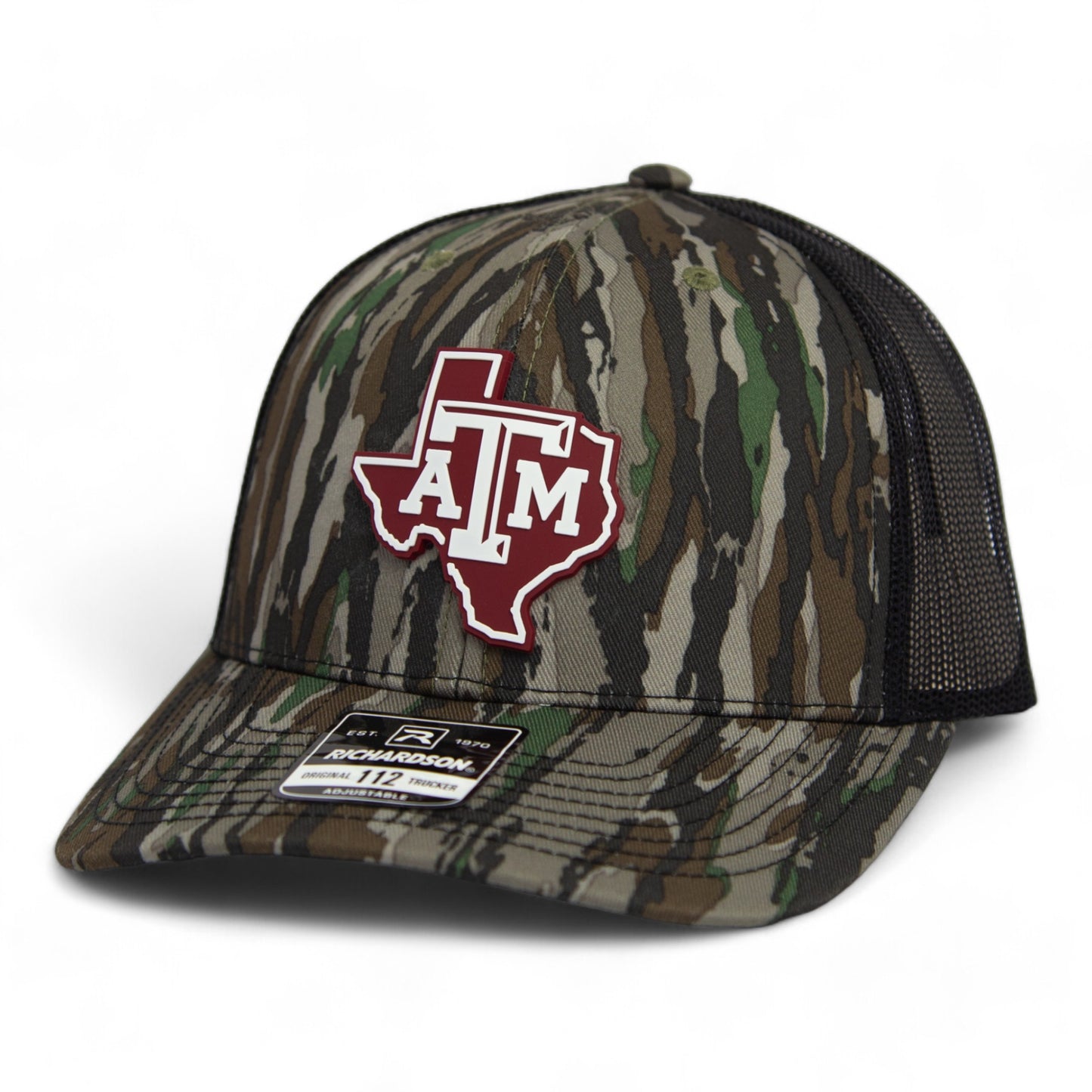 Texas A&M Aggies 3D Snapback Trucker Hat- Realtree Original/ Black