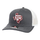 Texas A&M Aggies 2024 Men's College World Series 3D Snapback Trucker Hat- Charcoal/ White