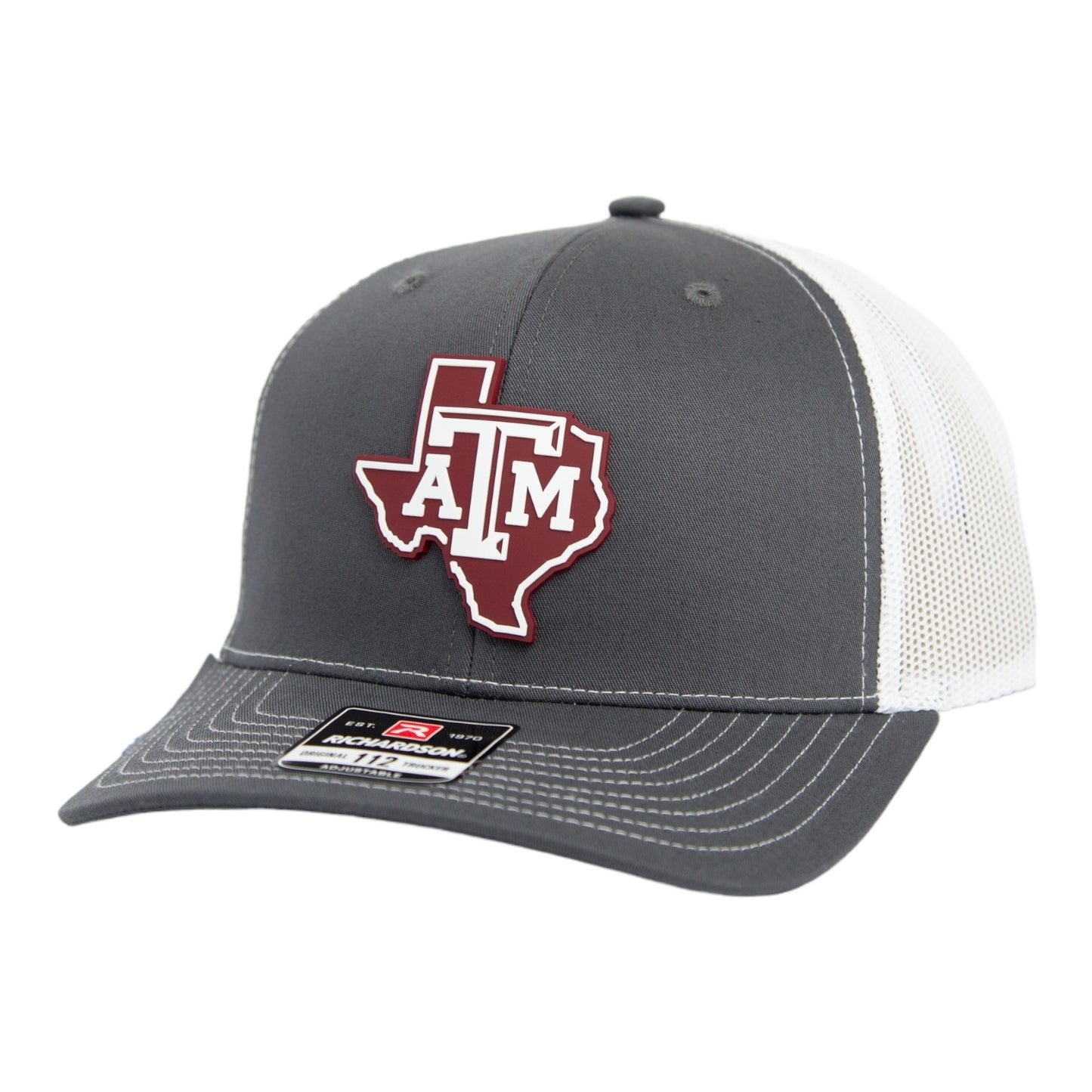 Texas A&M Aggies 2024 Men's College World Series 3D Snapback Trucker Hat- Charcoal/ White