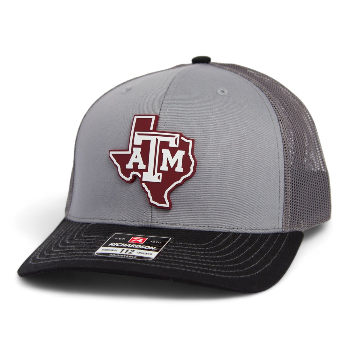 Texas A&M Aggies 3D Snapback Trucker Hat- Grey/ Charcoal/ Black