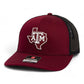 Texas A&M Aggies 3D Snapback Trucker Hat- Cardinal/ Black