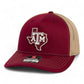 Texas A&M Aggies 3D Snapback Trucker Hat- Cardinal/ Tan