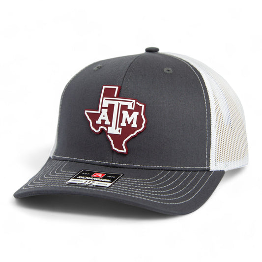 Texas A&M Aggies 3D Snapback Trucker Hat- Charcoal/ White