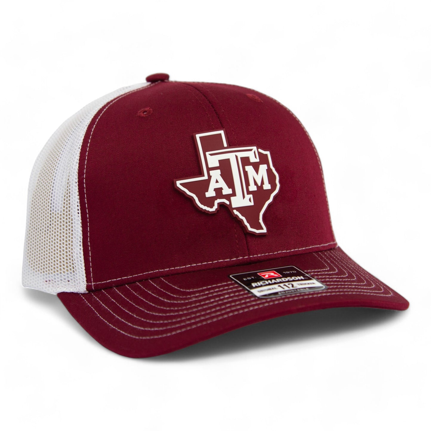 Texas A&M Aggies 3D Snapback Trucker Hat- Cardinal/ White