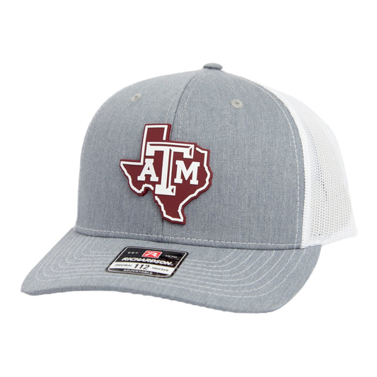 Texas A&M Aggies 2024 Men's College World Series 3D Snapback Trucker Hat- Heather Grey/ White
