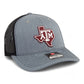 Texas A&M Aggies 3D Snapback Trucker Hat- Heather Grey/ Black