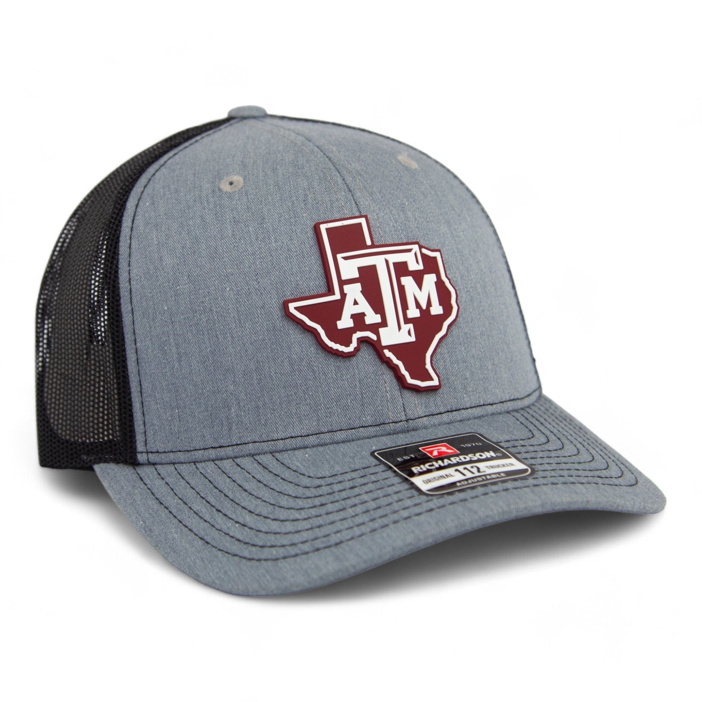 Texas A&M Aggies 3D Snapback Trucker Hat- Heather Grey/ Black