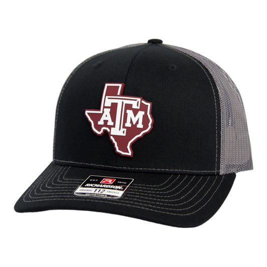 Texas A&M Aggies 2024 Men's College World Series 3D Snapback Trucker Hat- Black/ Charcoal
