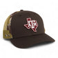 Texas A&M Aggies 3D Snapback Trucker Hat- Brown/ Desert Camo