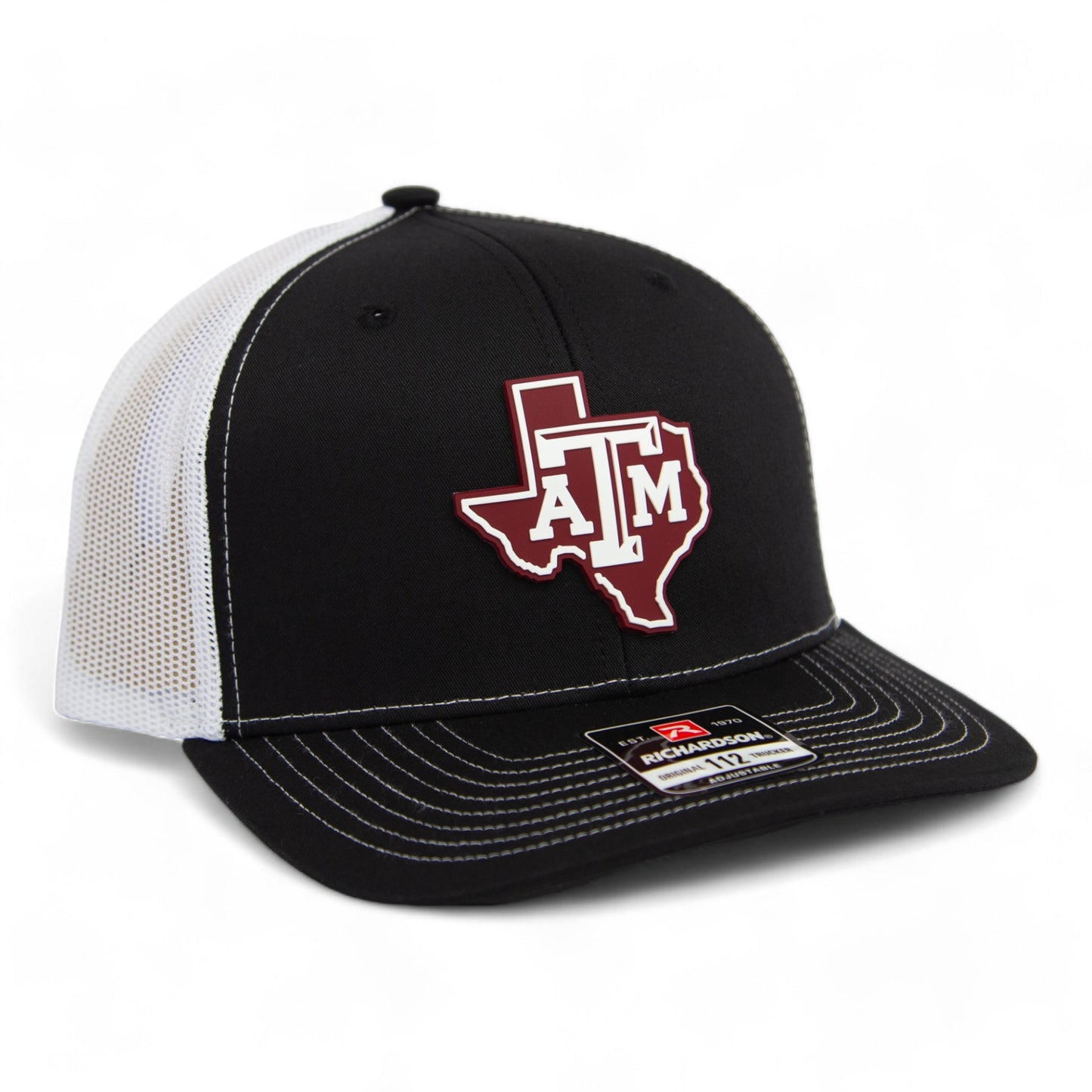 Texas A&M Aggies 3D Snapback Trucker Hat- Black/ White