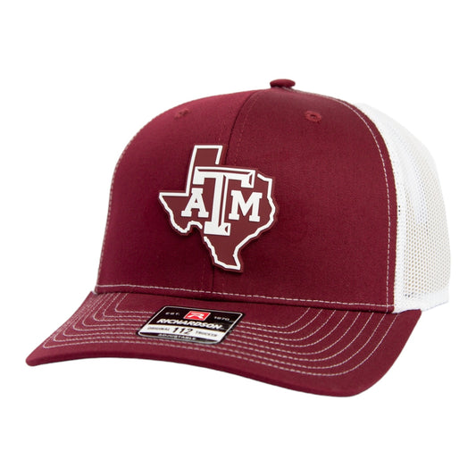 Texas A&M Aggies 2024 Men's College World Series 3D Snapback Trucker Hat- Cardinal/ White