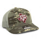 Texas A&M Aggies 3D Snapback Trucker Hat- Military Digital Camo