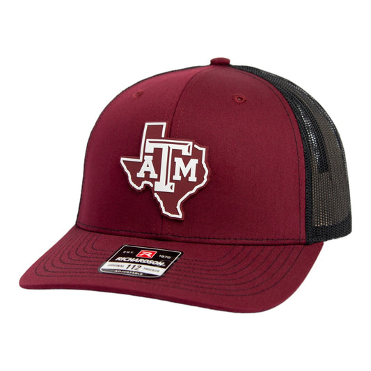 Texas A&M Aggies 2024 Men's College World Series 3D Snapback Trucker Hat- Cardinal/ Black