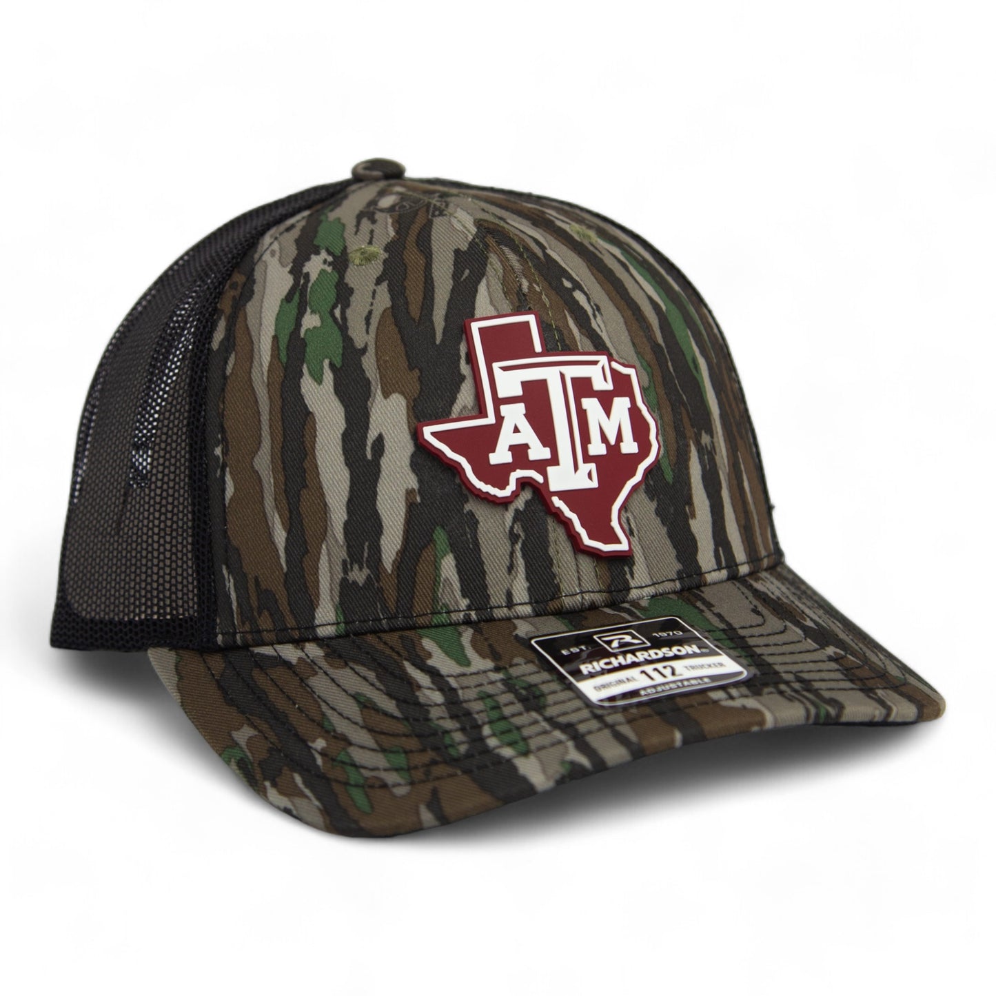 Texas A&M Aggies 3D Snapback Trucker Hat- Realtree Original/ Black