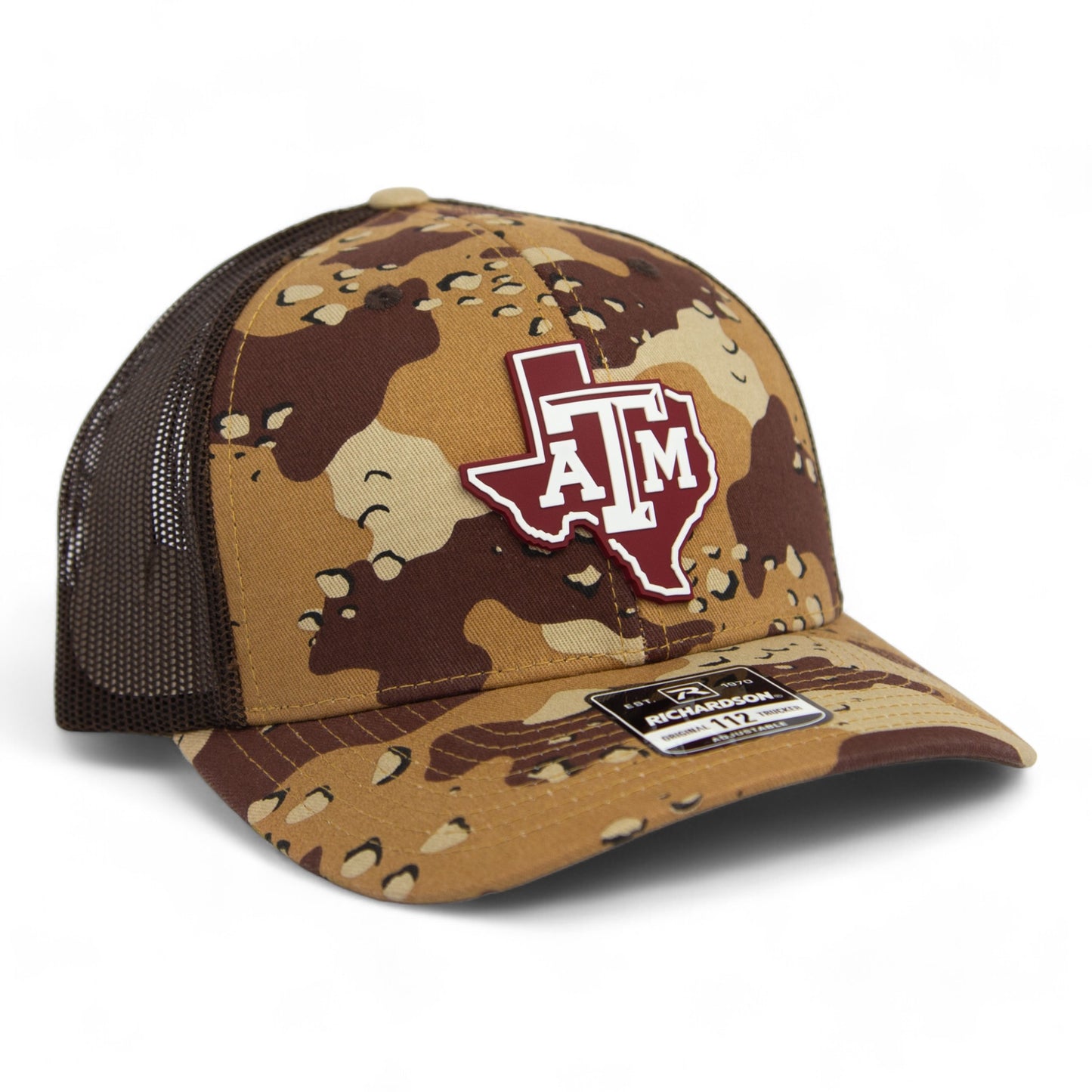 Texas A&M Aggies 3D Snapback Trucker Hat- Desert Camo/ Brown