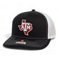 Texas A&M Aggies 3D Snapback Trucker Hat- Black/ White