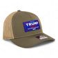 Trump Vance 2024 MAGA 3D Snapback Trucker Hat- Loden/ Tan