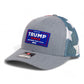 Trump Vance 2024 MAGA 3D Snapback Trucker Hat- Heather Grey/ Stars & Stripes