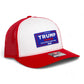 Trump Vance 2024 MAGA 3D Snapback Trucker Hat- White/ Red