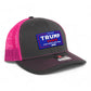 Trump Vance 2024 MAGA 3D Snapback Trucker Hat- Charcoal/ Hot Pink