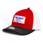 Trump Vance 2024 MAGA White Logo 3D Snapback Trucker Hat- Red/ White/ Black