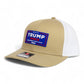 Trump Vance 2024 MAGA 3D Snapback Trucker Hat- Tan/ White