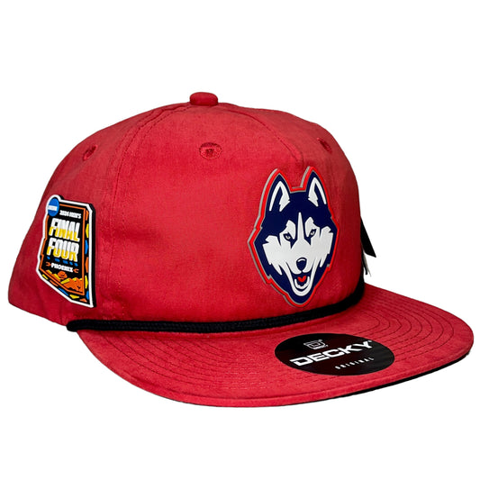 UConn Huskies 2024 Final Four 3D Classic Rope Hat- Red/ Black