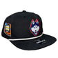 UConn Huskies 2024 Final Four 3D Classic Rope Hat- Black/ White