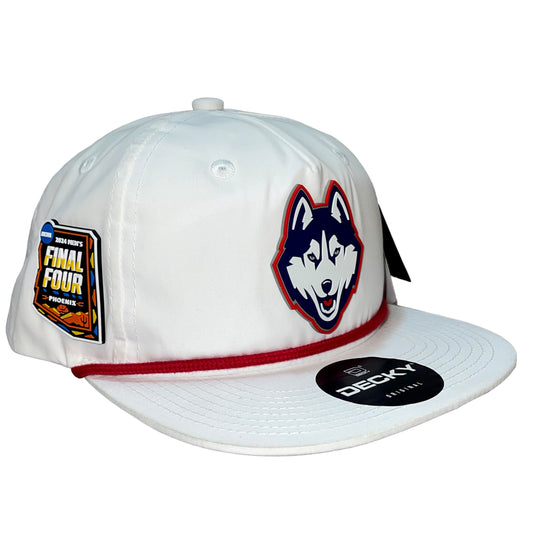 UConn Huskies 2024 Final Four 3D Classic Rope Hat- White/ Red