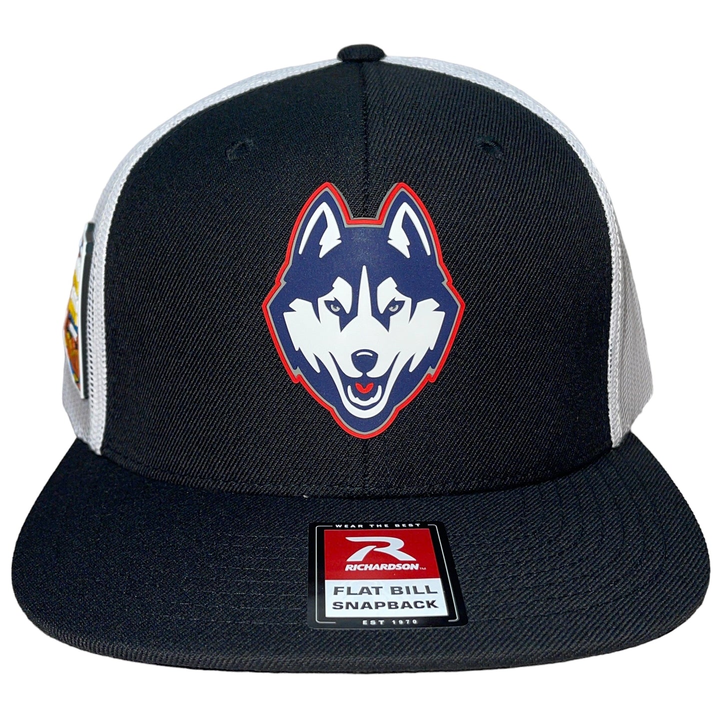 UConn Huskies 2024 Final Four 3D Wool Blend Flat Bill Hat- Black/ White